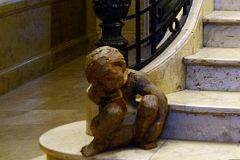 07-04 Sculpture Of A Small Boy At The Bottom Of The Stairs In Centro Cultural America Salta Plaza 9 de Julio.jpg